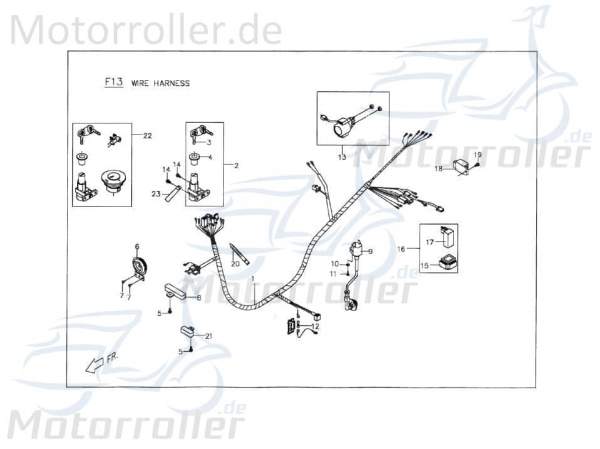 PGO Schlosssatz ohne EEC SYSTEM Big Max 50 Roller 50ccm 2Takt Motorroller.de Tankverschluss Tank-Verschluss Tank-Deckel Schloss-Set Zünd-Schloss