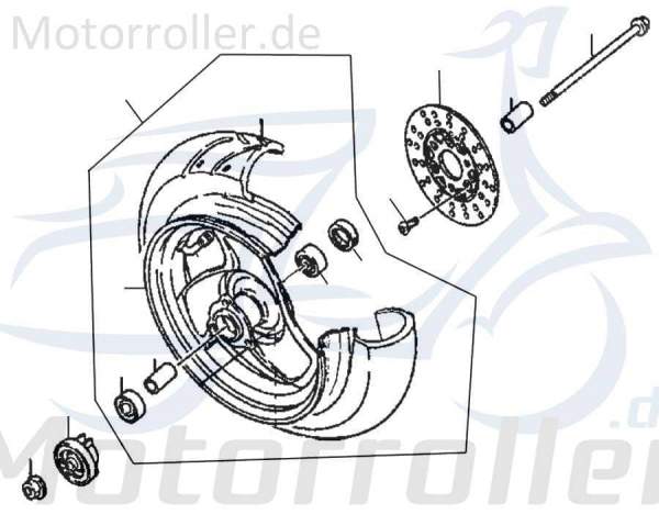 Jonway RMC-G 50 Vorderrad Vorderradfelge 50ccm 2Takt 86846 Motorroller.de Vorderfelge Vorderrad-Felge vorne Vorder-Felge Vorder-Rad 50ccm-2Takt