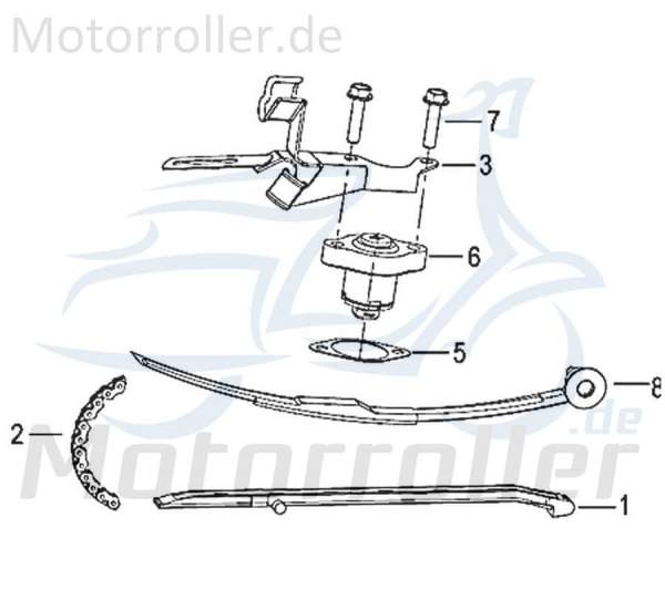 Kreidler Insignio 125 2.0 Kettenführungsschiene 125ccm 4Takt 750034 Motorroller.de 125ccm-4Takt Scooter Qingqi Ersatzteil Service Inpektion