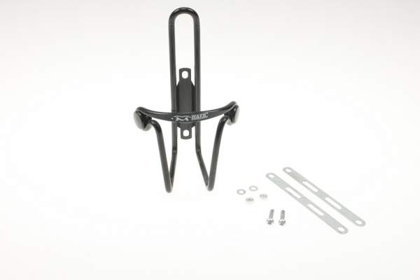 Bottle holder aluminum, black- 39442 Motorroller.de