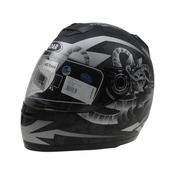 Helm SOAR 4/2 Race Silver Rubber Matt S 83290082