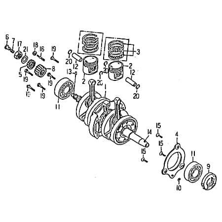 SMC Kolbenbolzen 10x15x41mm Kolben-Bolzen Roller 93510-101541 Motorroller.de Piston-Pins Pleuelbolzen Pleuel-Bolzen Pistonpin Pistonpins Kolben-Pin