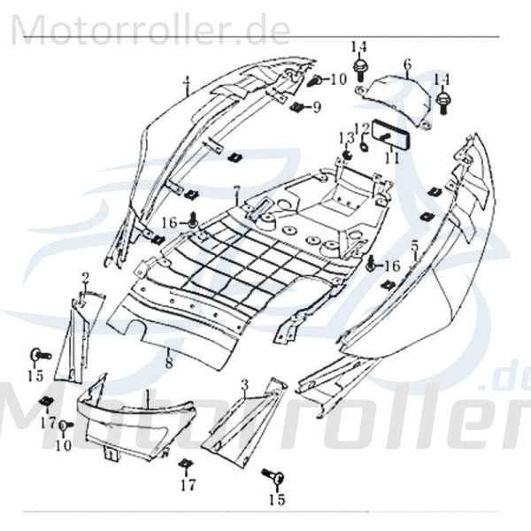 Jonway RMC-G 50 Dekor Aufkleber Sticker 50ccm 2Takt 83658 Motorroller.de Deko-Sticker Deko-Aufkleber Scooter Kreidler Ersatzteil Service Inpektion