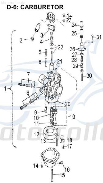 AEON carburetor complete downdraft carburetor 16100-170-000