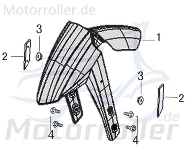 Kreidler Galactica 3.0 LC 50 DD Reflektor Kotflügel 741482 Motorroller.de Katzenauge Rückstrahler Seitenreflektor Vorderradabdeckung Scooter