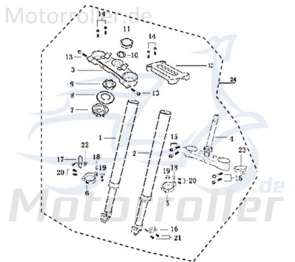 Schutz Gabelholm Motorrad 125cc 4T 733162