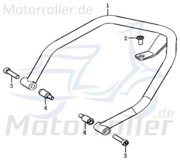 Gewindebuchse M8 innen/außen für Soziushaltegriff 781223 Motorroller.de Moped Ersatzteil Service Inpektion Direktimport