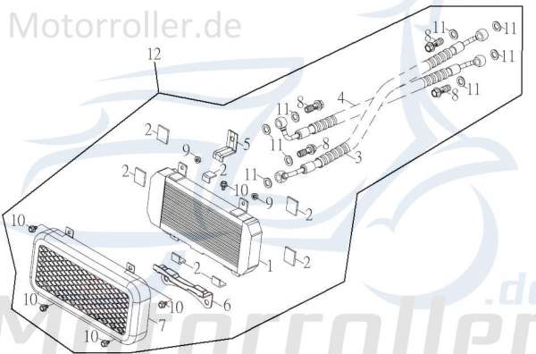 SMC Quad 250 Schraube ATV 170ccm 4Takt 94716-12030-C Motorroller.de Bundschraube Maschinenschraube Flanschschraube Flansch-Schraube Maschinen-Schraube