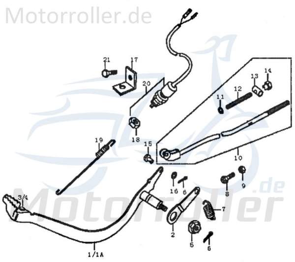 Kreidler Supermoto Enduro 125 Bremsstange 125ccm 4Takt FIG.C29-10 Motorroller.de für 125ccm-4Takt Motorrad Moped Ersatzteil Service Inpektion