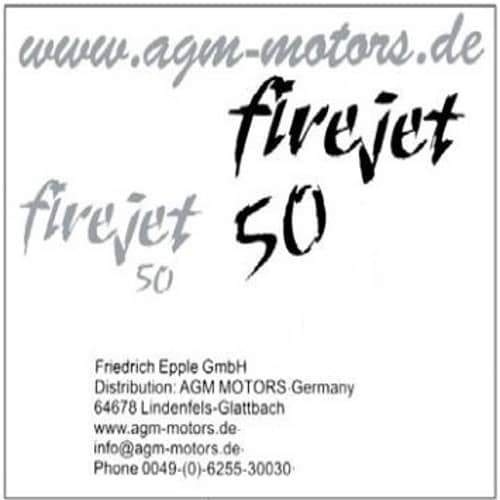 Dekoraufkleber Firejet 50 schwarz-grau 1220301-14
