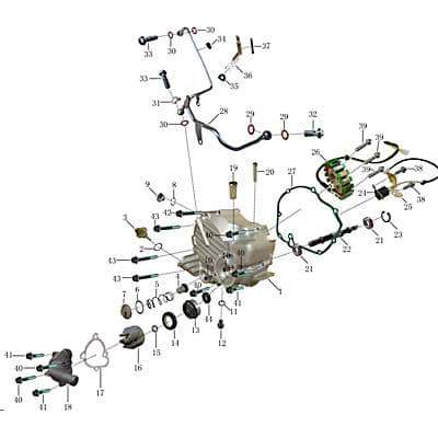 Jonway Insignio 250 DD Lichtmaschine Stator 250ccm 4Takt 704664 Motorroller.de Ankerplatte Zündplatte Zündgrundplatte Lichtmaschinenspulen Scooter