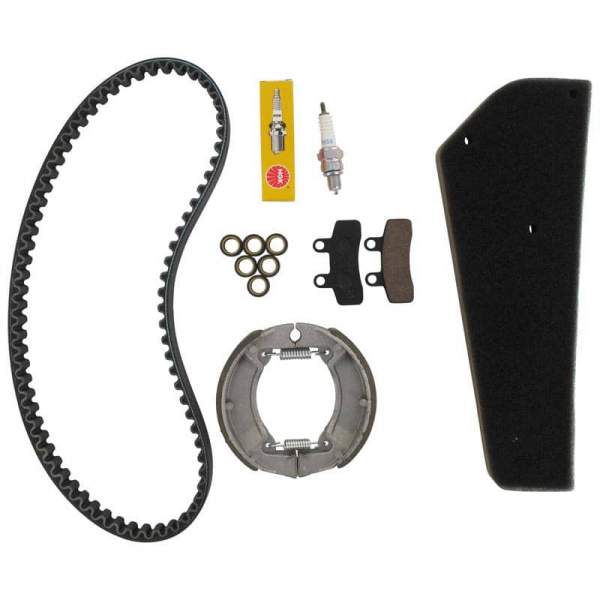 Rex RS450 Verschleißteile-Set Scooter Mofa 50ccm Motorroller.de Reparatur-Set Service-Kit 4Takt 139QMB JSD50QT-13 50cc 4T 139QMA