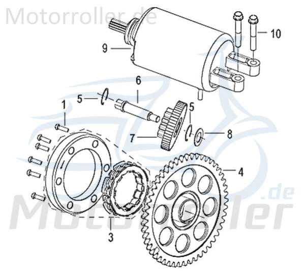 Jonway Insignio 250 DD Welle Anlasser 250ccm 4Takt 750609 Motorroller.de Achse Getriebeeingangswelle Antriebsachse Ausgangswelle Getriebeausgangswelle