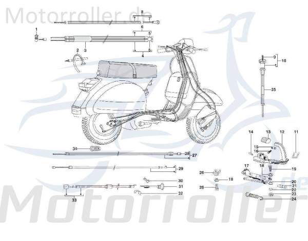 Schraube M6x22mm Kreidler STAR Deluxe 4S 125 Scooter 720598 Motorroller.de Bundschraube Maschinenschraube Flanschschraube Flansch-Schraube Moped