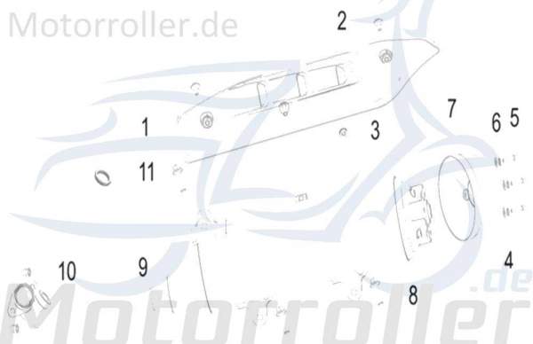 SMC Bundmutter M8 Keeway Superlight 125 Motorrad B04220800044 Motorroller.de Sechskantmutter Flanschmutter Sechskant-Mutter Flansch-Mutter Bund-Mutter