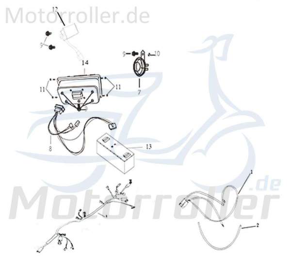 Hauptrelais Scooter Roller Haupt-Relais 733658 Motorroller.de Moped Ersatzteil Service Inpektion Direktimport