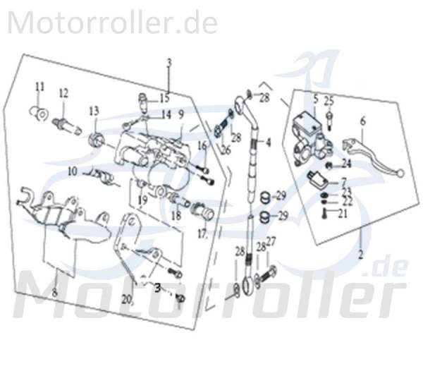 SMC Hohlschraube Kreidler DICE SM 50 LC 305-12Y2-002-002 Motorroller.de Hohl-Schraube Bremsleitungsschraube Bremsleitungs-Schraube Motorrad Ersatzteil