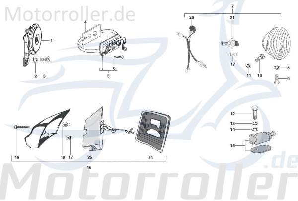 Kreidler STAR Deluxe 4S 200 Schraube 200ccm 4Takt 721155 Motorroller.de Bundschraube Maschinenschraube Flanschschraube Flansch-Schraube Bund-Schraube