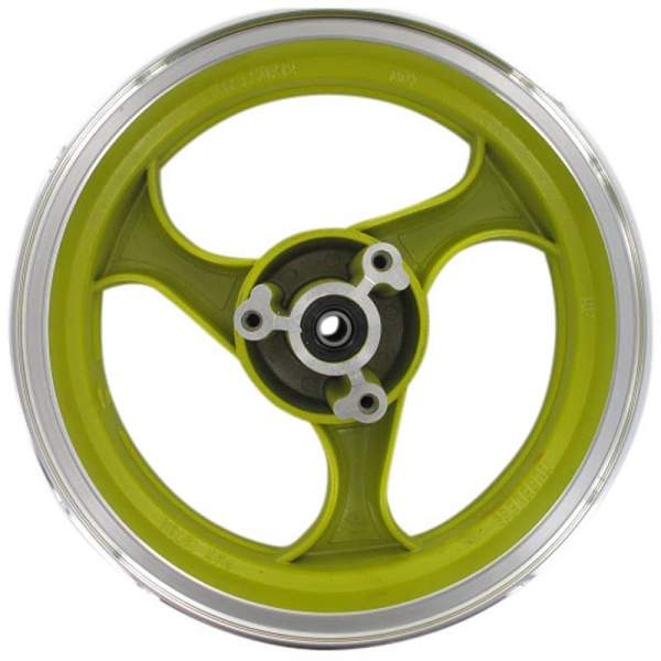 Front rim alu 13x3.5 inch yellow 3 spoke disc brake YYB915009001-G