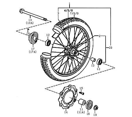 Speiche 229mm (Vorderrad) Radspeiche FIG.C30-4