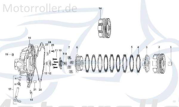 Kreidler STAR Deluxe 4S 200 Bundschraube 200ccm 4Takt SF504-1241 Motorroller.de Maschinenschraube Flanschschraube Flansch-Schraube Maschinen-Schraube