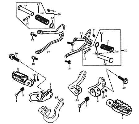 Fussrastenhalter hinten rechts (DD-Modelle) FIG C27A-17