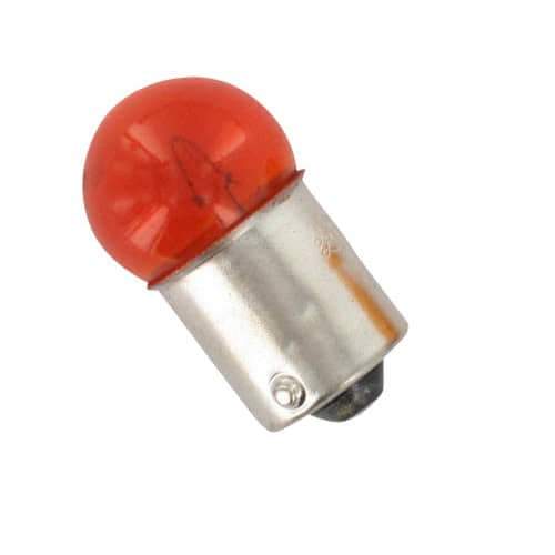 Indicator bulb 12V 10W orange metal base BA15S 702907