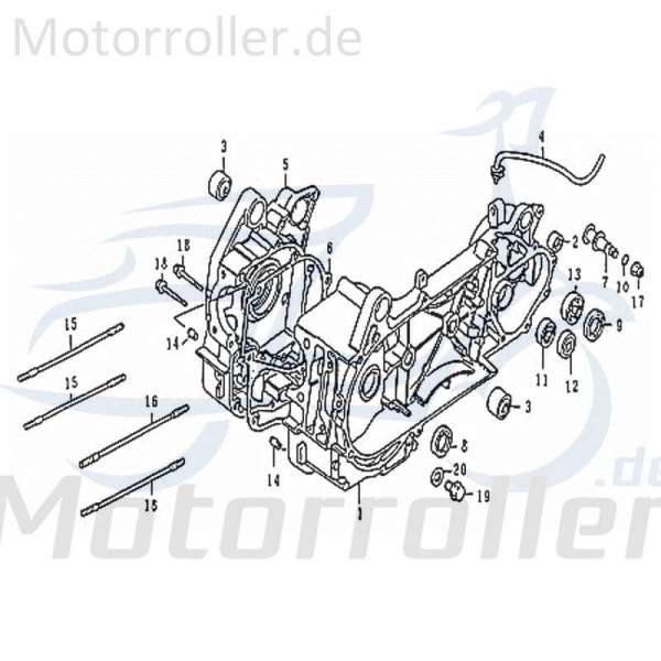 Lager 6004-2RS 20x42x12mm Motorgehäuse Motorrad 79733