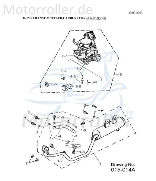 AEON carburetor complete carburetor tract 16100-186-000