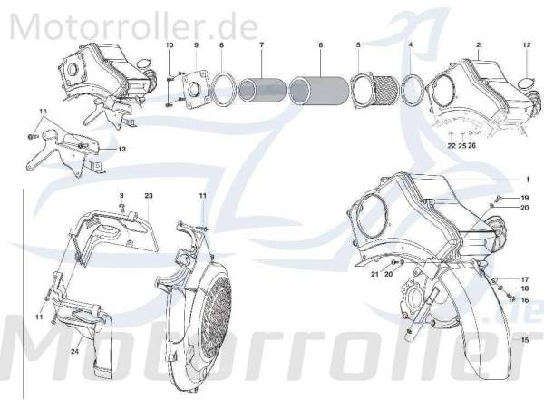 Schraube M5x20mm Kreidler STAR Deluxe 4S 125 Scooter 720605 Motorroller.de Bundschraube Maschinenschraube Flanschschraube Flansch-Schraube Moped