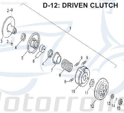 AEON clutch cover starter clutch. 22100-113-000