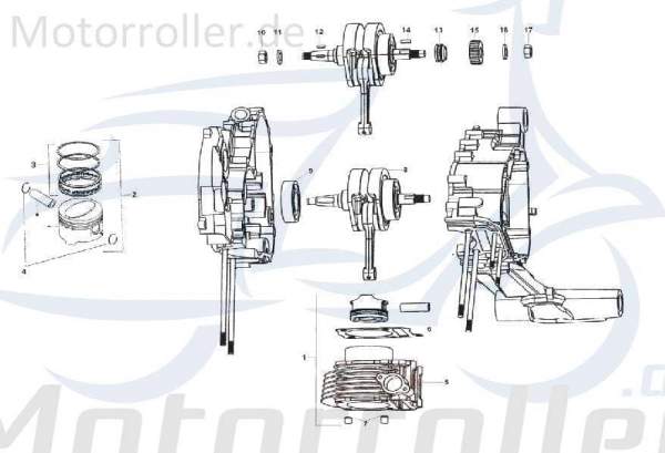 Kreidler STAR Deluxe 4S 200 Unterlegscheibe 200ccm 4Takt SF504-1230 Motorroller.de Distanzhalter U-Scheibe Washer Beilagscheibe Ausgleichsscheibe LML