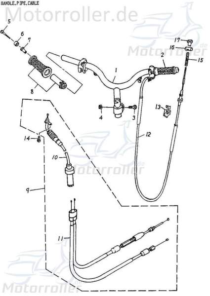 Adly Cat 50 Halter Befestigung 50ccm 2Takt 11353-116-001 Motorroller.de Halterung Haltebügel Halteblech Halte-Blech Halte-Bügel Minarelli liegend