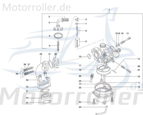 Kreidler STAR Deluxe 4S 200 Dichtung 200ccm 4Takt SF214-0136 Motorroller.de Abdichtung SEAL Gasket 200ccm-4Takt Scooter LML Ersatzteil Service