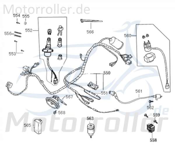 AHO-Relais Scooter Roller 38400-F8-A000 Motorroller.de Moped Ersatzteil Service Inpektion Direktimport