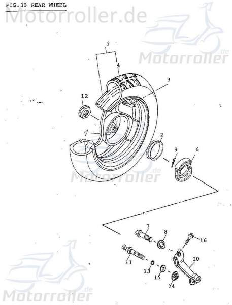 Bremsbeläge Satz d=105x25mm Bremsbelag 78070240