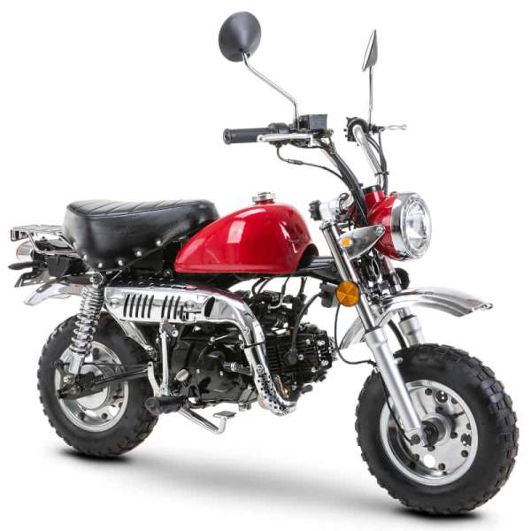 Minibike Fighter 50 PM-RS rot 45 km/h Euro 5 Motorrad Schaltmoped Kleinkraftrad Mokick Minimotorrad