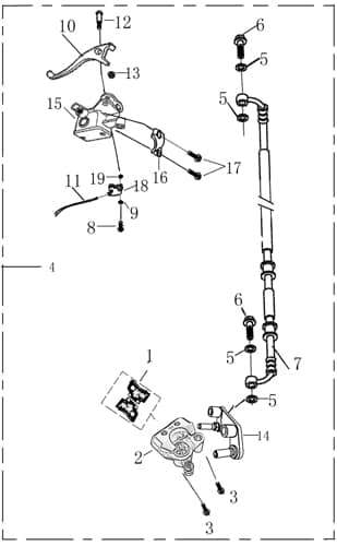 Bremsgeberzylinder Vorderradbremse 2090404-27