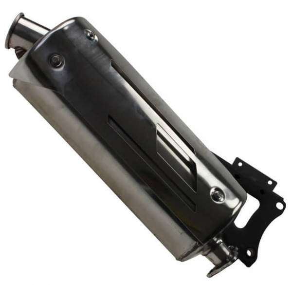 Jonway 1E40QMB Endschalldämpfer 50ccm 2Takt Auspuff Motorroller.de Auspuffanlage AGM YY50QT-28 50cc 2T Minarelli liegend Endtopf