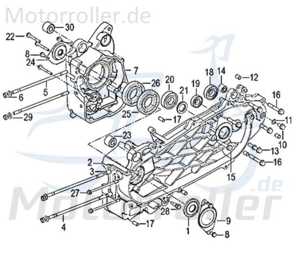 Kreidler Insignio 125 2.0 Bundmutter M8 125ccm 4Takt 750148 Motorroller.de Sechskantmutter Flanschmutter Sechskant-Mutter Flansch-Mutter Bund-Mutter