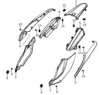 Kreidler DICE GS/SM 125 pro Verkleidung Auspufftopf rechts silber 781201 Anbdeckung Cover Deckel Original Kreidler DICE GS/SM 125 pro Verkleidung Auspufftopf rechts silber 781201 Anbdeckung Cover Deckel Original