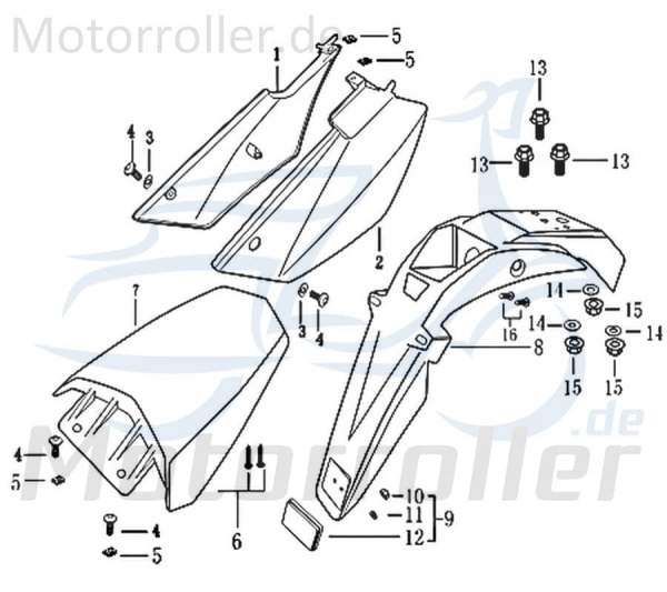 SMC Kreuzschlitzschraube Kreutzschraube 700-823-05012-AG Motorroller.de Kreuzschraube Kreutzschlitzschraube Scooter Moped Ersatzteil Service Inpektion