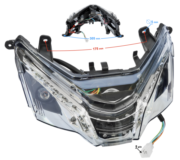 Rücklicht komplett GMX 460 Sport S/SF