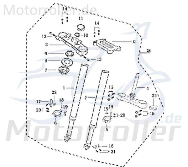 SMC Bundschraube M8x45mm Kreidler Motorrad 700-5787-08045-AG Motorroller.de Maschinenschraube Flanschschraube Flansch-Schraube Maschinen-Schraube
