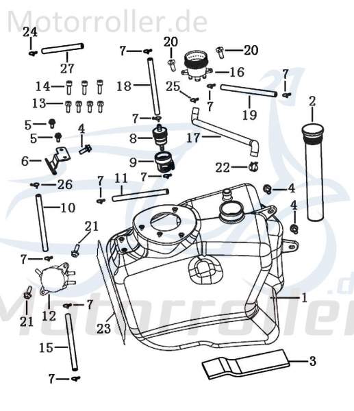 SMC Sicherungsring 15mm Keeway Hacker 125 Roller B17010150003 Motorroller.de Schelle Befestigungsklemme Sicherungsklemme Sicherungsclip 125ccm-4Takt