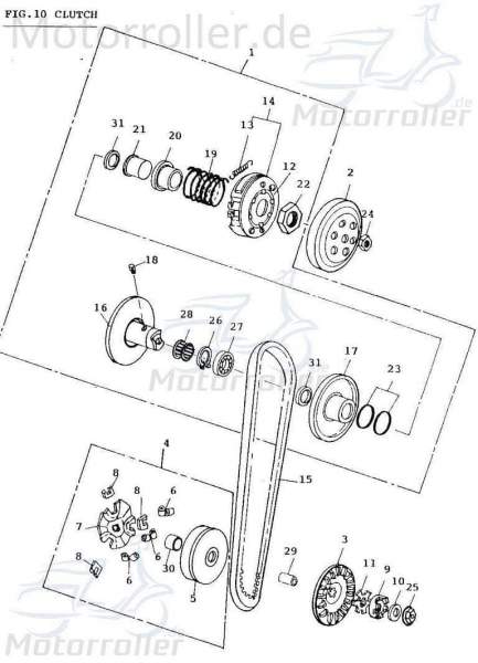 Adly Air Tec 1 50 AC Dichtringe Simmerring Roller Motorroller.de Wellendichtring HerChee 50ccm 2Takt 50cc 2T Simmering Dichtring Simmerringe