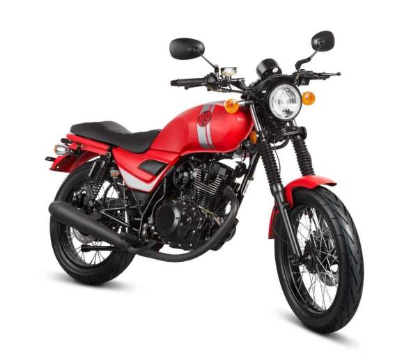 Motorrad Fighter 50 CR-S rot 45 km/h Euro 5 Schaltmoped Kleinkraftrad 4 Takt