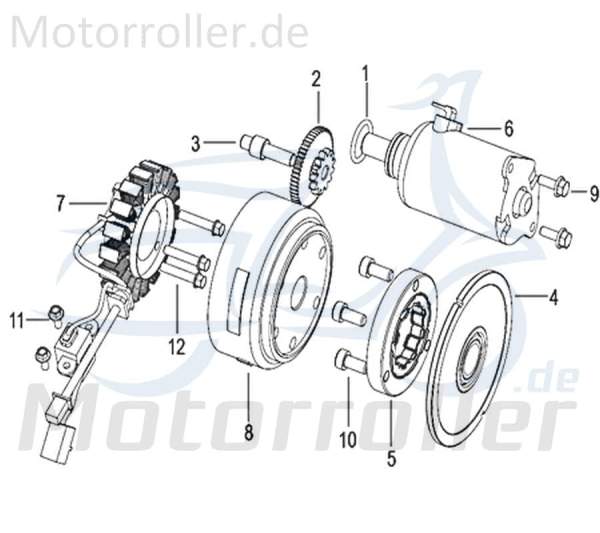 Kreidler Insignio 125 2.0 Schraube 125ccm 4Takt 750124 Motorroller.de M8x18mm Innensechskant-Schraube Innensechskantschraube Maschinenschraube