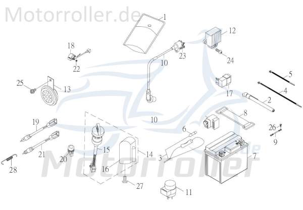 Kreidler F-Kart 170 Schraube Bundschraube 170ccm 4Takt 76055 Motorroller.de Maschinenschraube Flanschschraube Flansch-Schraube Maschinen-Schraube