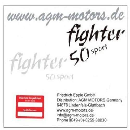 Rex Stratos Chicago Sticker Aufkleber Aufklebersatz Motorroller.de 50ccm 2Takt 1E40QMB YY50QT-28 50cc 2T Minarelli liegend Aufkleberset